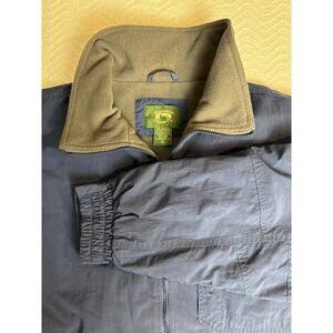 Stillwater Supply Co Fleece Lined Nylon Jacket Men’s 2XL Gray Olive Outdoor